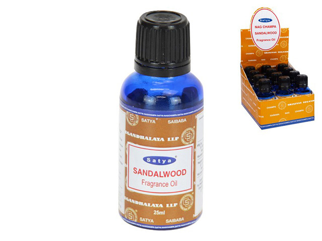 SATYA SANDALWOOD FRAGRANCE OIL 25ML UN12