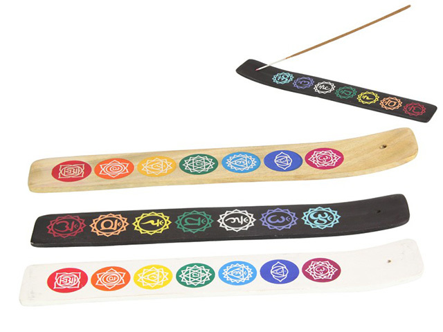 25CM CHAKRA INCENSE HOLDER 3ASST UN12