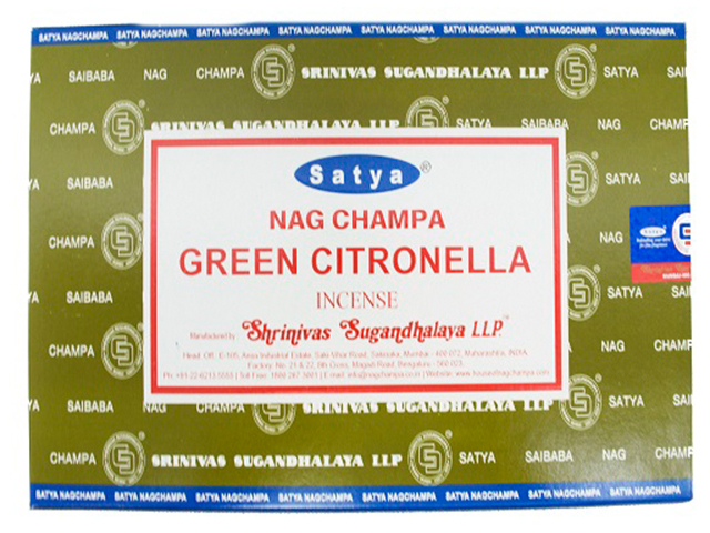 GREEN CITRONELLA INCENSE 15G UN12