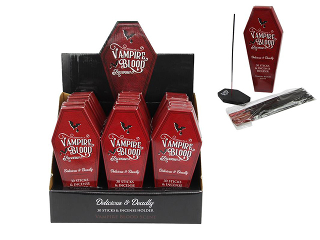 VAMPIRE BLOOD INCENSE PACK WITH HOLDER UN18