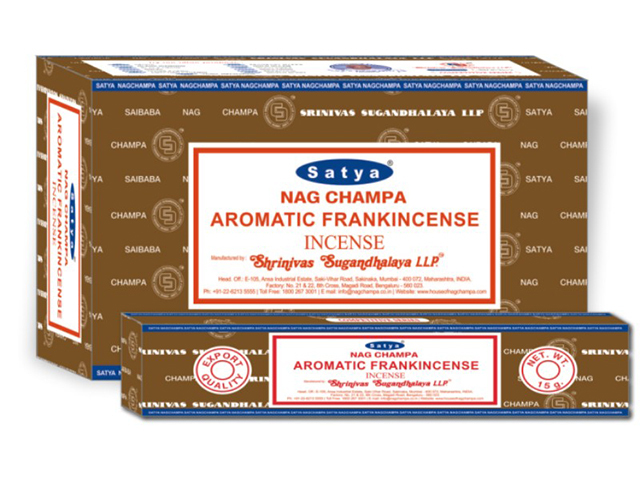 SATYA FRANKINCENSE INCENSE 15G UN12