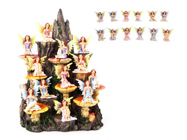5CM FAIRY ON MOUNTAIN DISPLAY 12ASST UN48 OR SOLD 12ASST W/NO DISPLAY