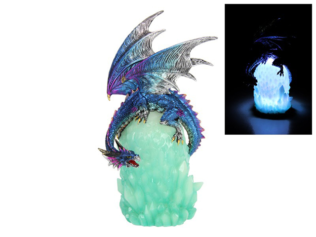 28CM BLUE WATER DRAGON ON LIGHT UP