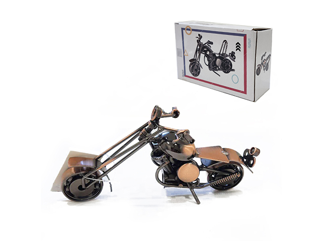 ANTIQUE MOTORCYCLE 13CM 2ASST