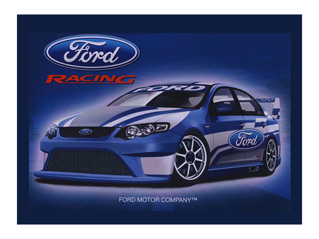 TIN SIGN FORD RACING 35X26CM