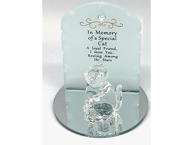 MEMORIAL PLAQUE SPECIAL CAT 7X9CM