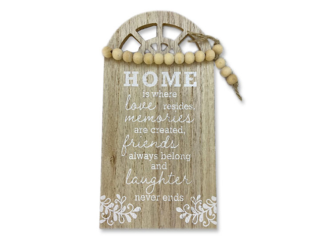 WOODEN PLAQUE 15X19CM 2ASST