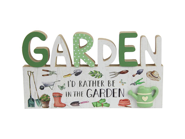 24CM GARDEN PLAQUE