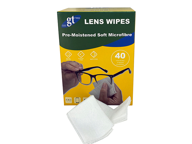 GT PREMIUM MICROFIBRE LENS WIPE 40PK UN12