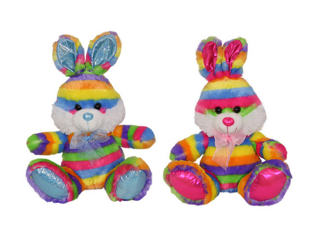 32CM RAINBOW PLUSH 2ASST QTY 4