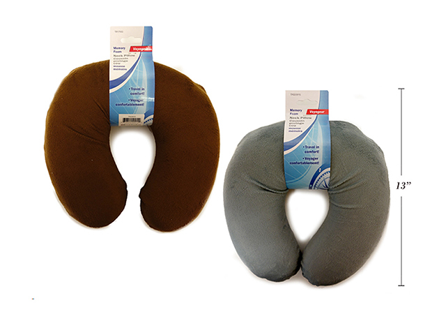 TRAVEL PILLOW MEMORY FOAM 2 COLS