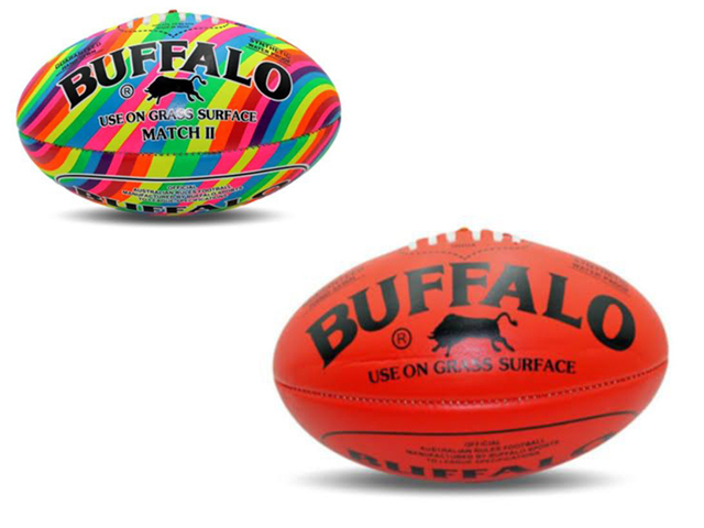 AUSSIE RULES FOOTY BUFFALO 28CM 2ASST