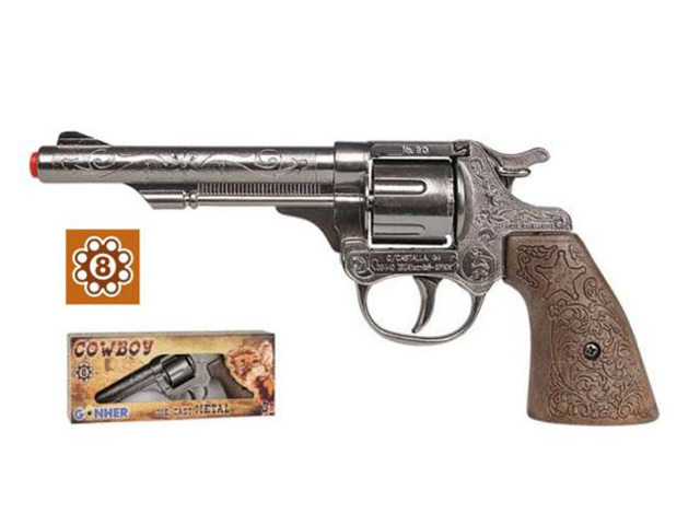 CLASSIC COWBOY METAL CAP GUN REVOLVER