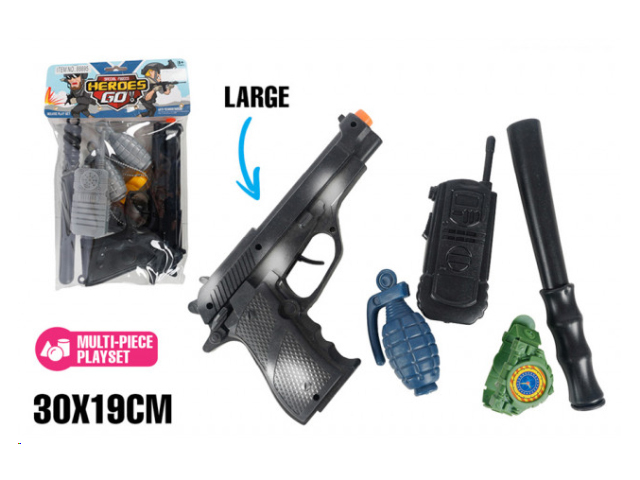 SPECIAL FORCES DELUXE GUN PLAYSET 7PC 30X19CM