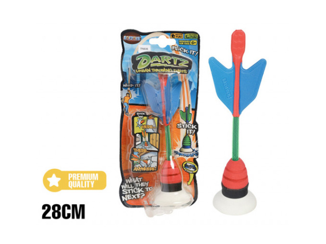 STICK ANYWHERE SUNCTINO THROWING FOAM DART 28CM