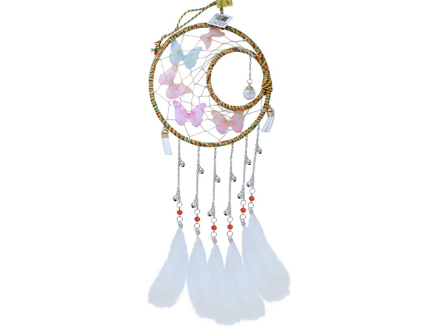 50CM BUTTERFLY BELLS DREAM CATCHER