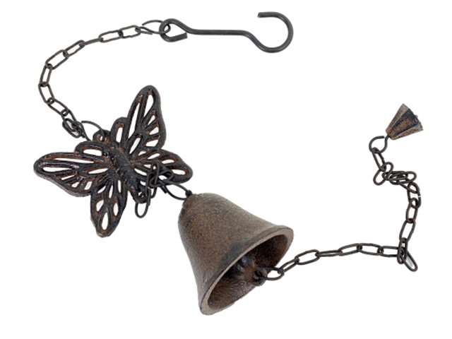 CAST IRON BUTTERFLY WINDCHIME 76CM