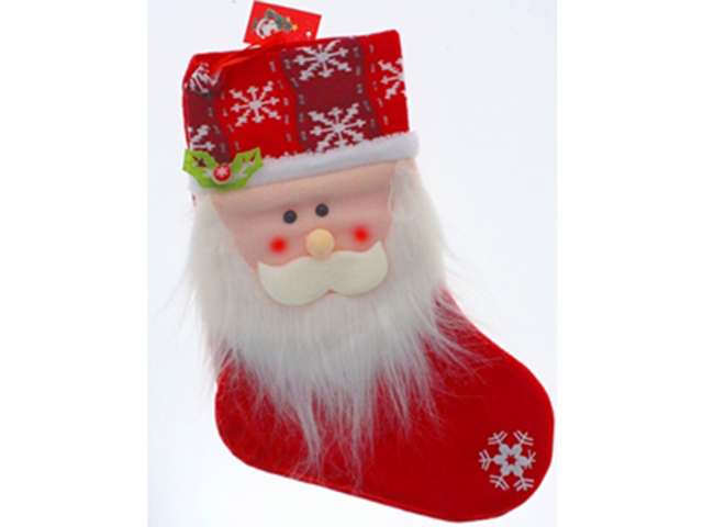 CHRISTMAS STOCKING SANTA CLAUS SOLD QTY12